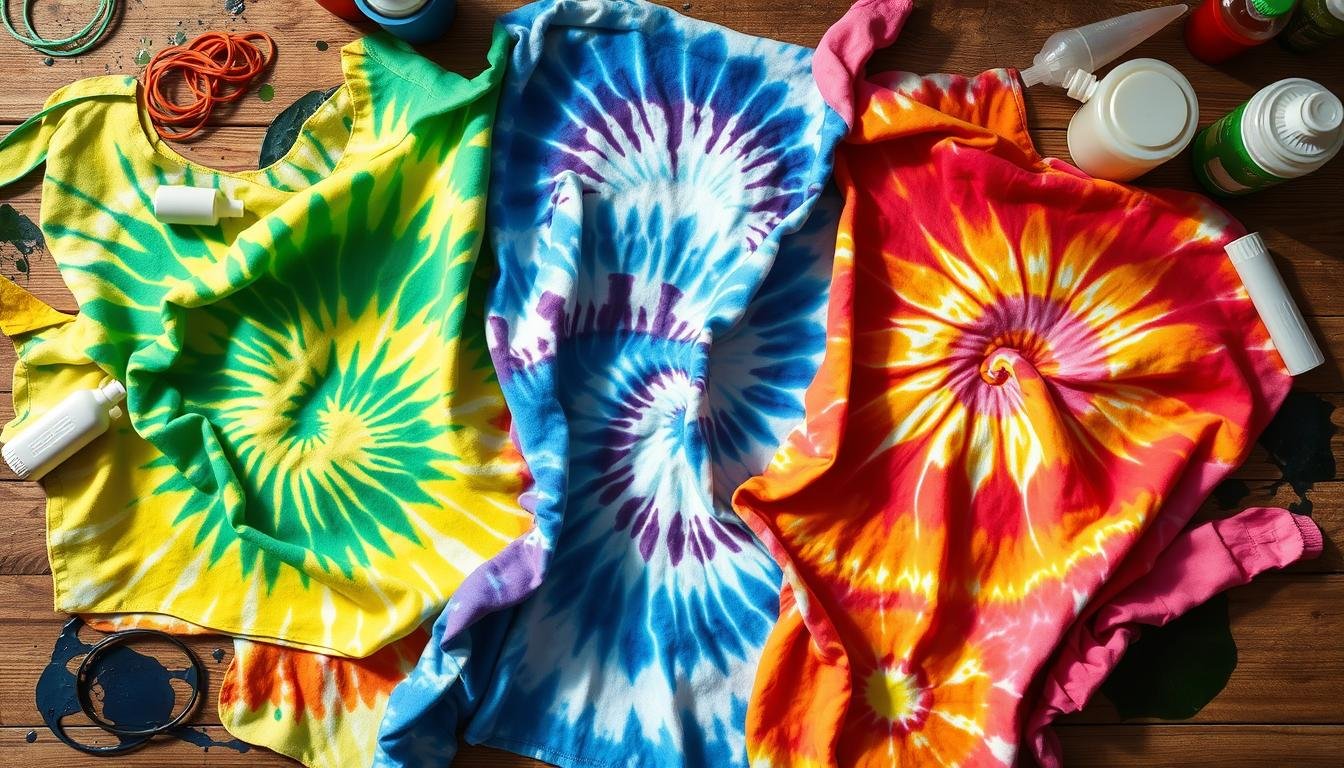 design tie-dye fabric diy 3colors dyes kit textile home diy